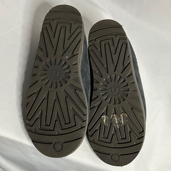 UGG Men's Tasman Charcoal Suede Slip-Ons - Picture 7 of 12
